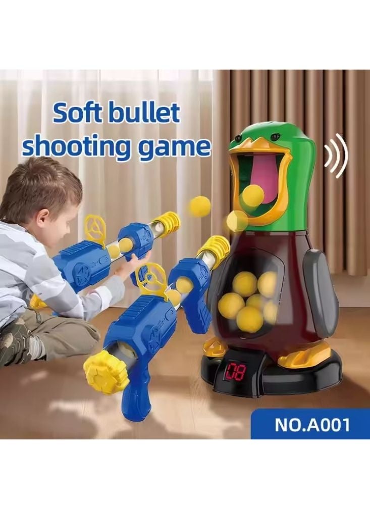 Premium Duck Shooting Target Toy with Foam Ball Gun – Interactive Kids Scoring Shooting Game - Image 4